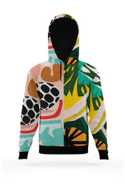 AOZH - SUMMER FLORAL ZIPPER HOODIE