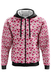 AOZH - LOLLY HEART ZIPPER HOODIE