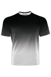 AOUT - BLACK INTO WHITE GRADIENT TSHIRT