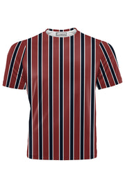 AOUT - RED AND BLACK STRIPES TSHIRT