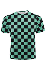 AOUT - CHESS BLOCK PATTERN TSHIRT