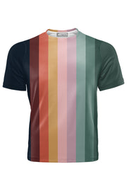 AOUT - COLOURED SHADE STRIPES TSHIRT